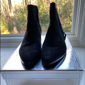 Sigerson Morrison black croc and suede boots